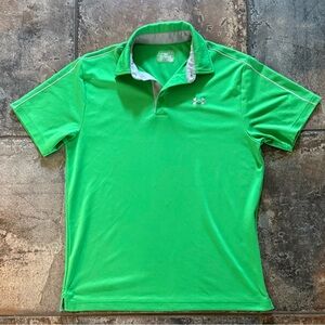Under Armour Men's Bright Green Polo Shirt